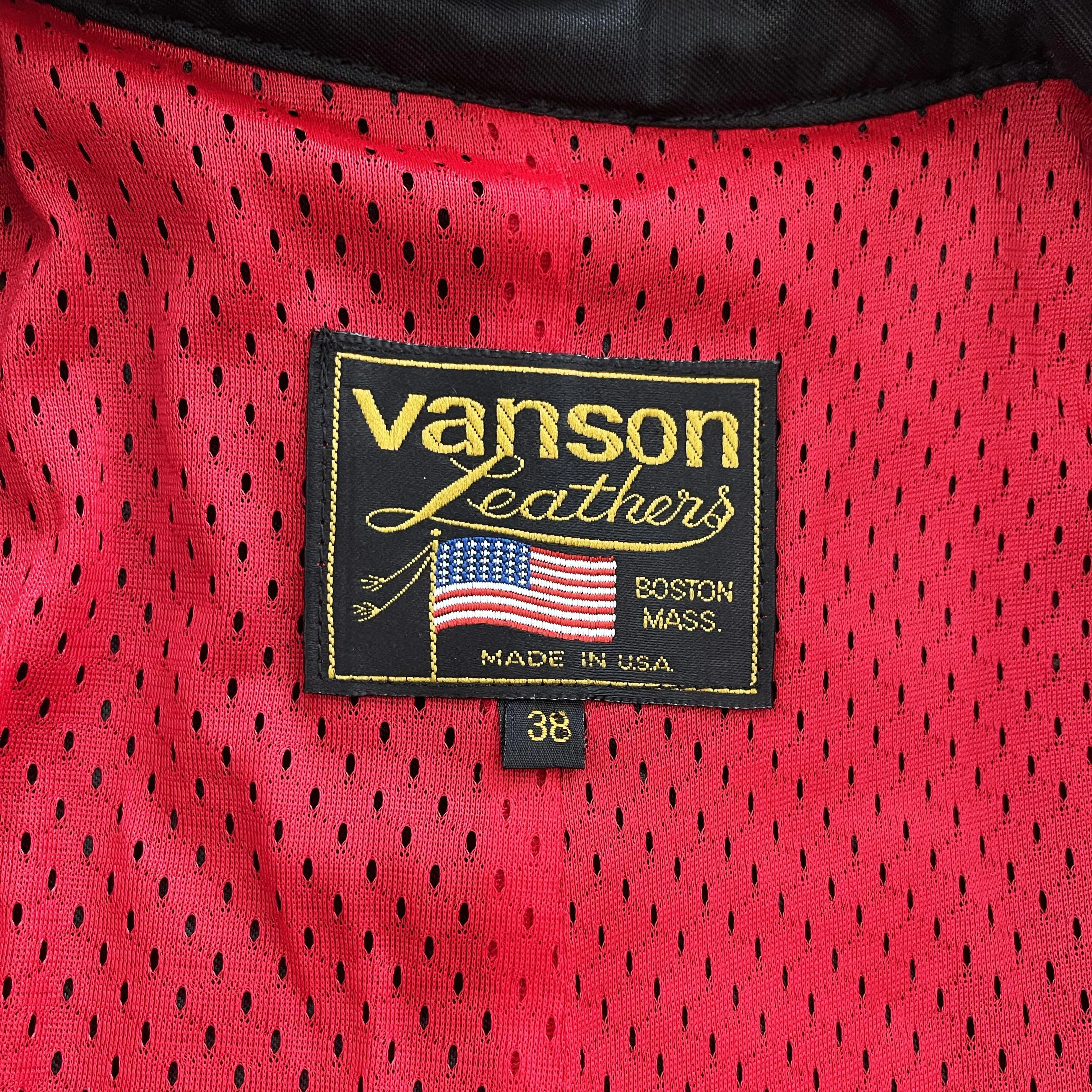 Vanson Leathers Motorcycle Racer Jacket - M