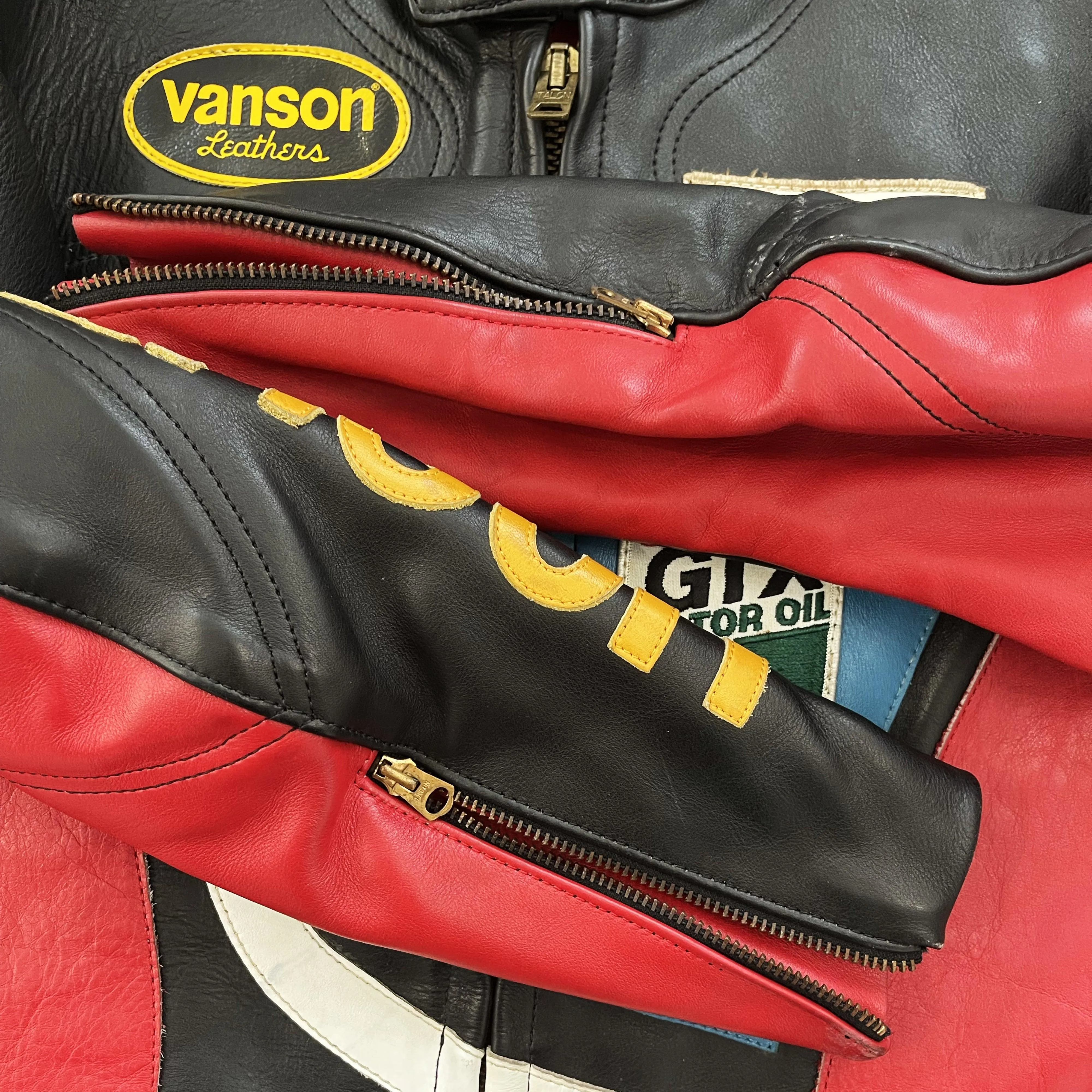 Vanson Leathers Motorcycle Racer Jacket - M