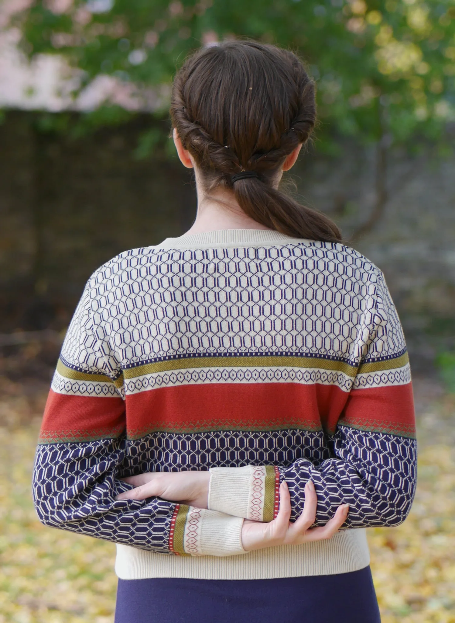 Vera Cardigan - Multi Geometric Fairisle