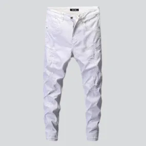 White men's distressed jeans